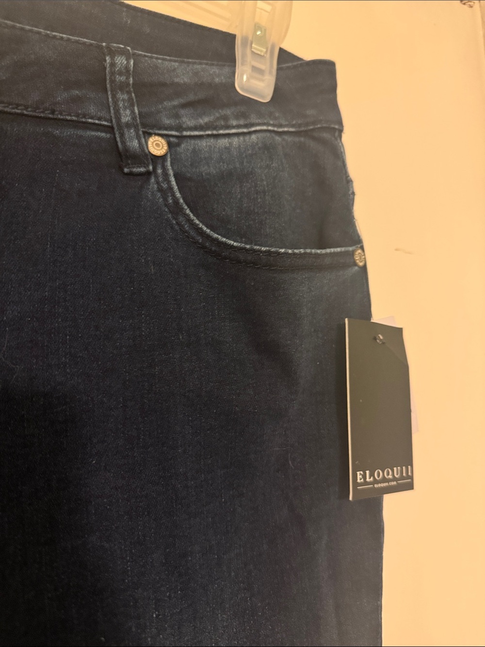 Eloquii Indigo Skinny Jeans NWT - Picture 4 of 7